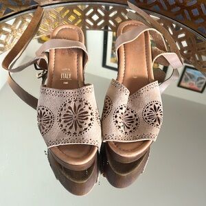 SEYCHELLE’S ITALIAN LEATHER WEDGES